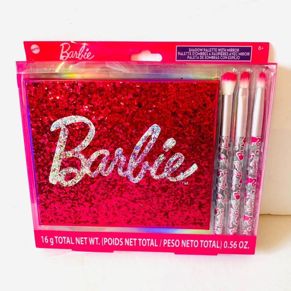 Barbie Makeup Palette with Mirror 8 Shades Makeup Kit for Kids New